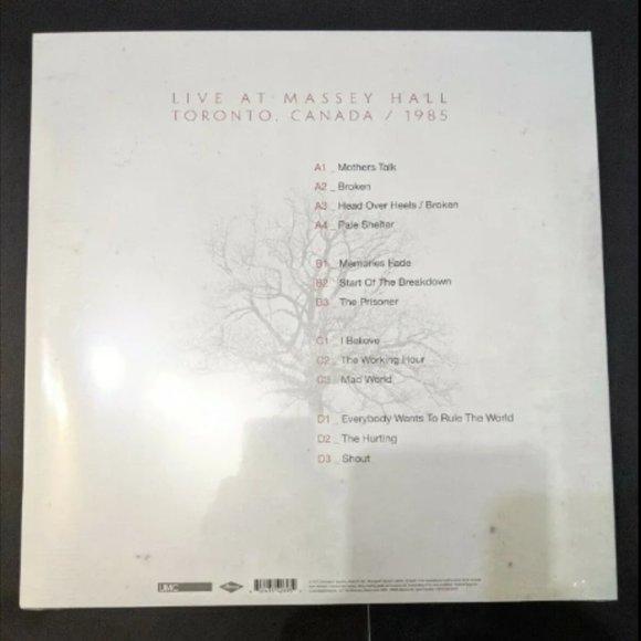 Tears For Fears Live At Massey Hall 2-LP ~ Record Store Day 2021 ~ Brand New! - Picture 2 of 2